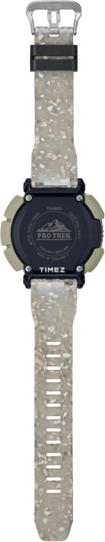 Casio,PROTREK 54.70x51.70mm,54.70x51.70mm,Resin,Bio-sourced,Grey,Quartz,Countdown,Chronograph,Month,Date,Hardlex,Glass,Round,PRG340SC,PRG340SC-5
