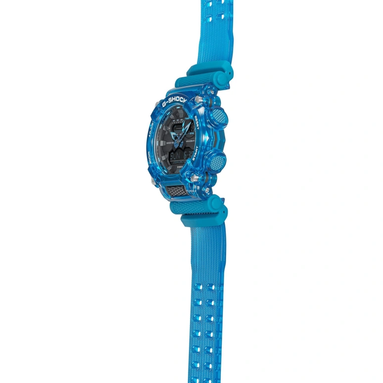 Casio,G-SHOCK 49.50mm,49.50mm,Resin,Black,Quartz,Countdown,Chronograph,Month,Date,Hardlex,Round,GA900SKL,GA900SKL-2A