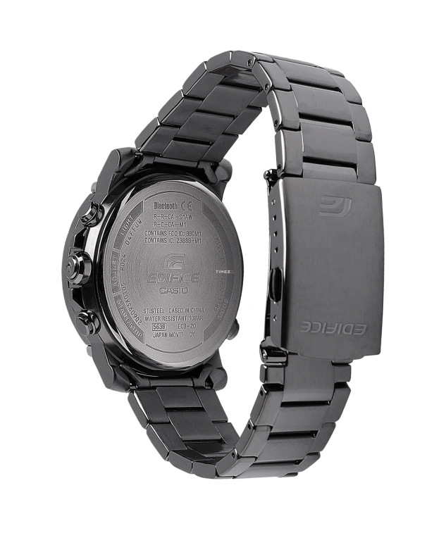 Casio,EDIFICE 46mm,46mm,Resin,Blue,Quartz,Countdown,Chronograph,Month,Date,Hardlex,Round,ECB20DC,ECB20DC-1A