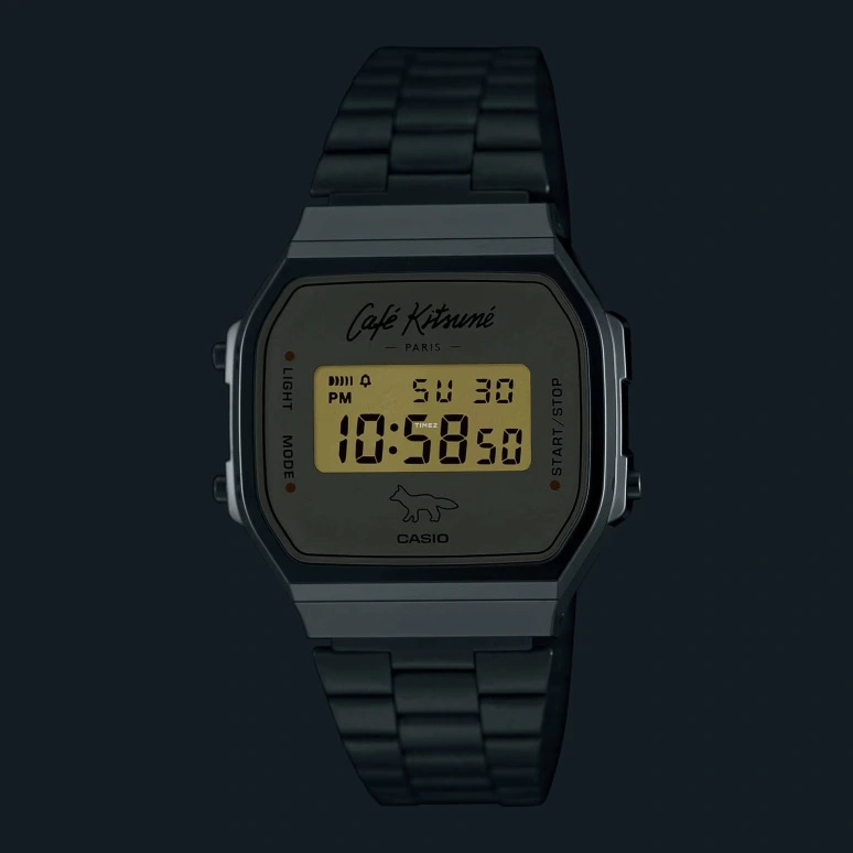 Casio,VINTAGE 38.60x36.30mm,38.60x36.30mm,Resin,White,Automatic,Chronograph,Date,Day,Hour Strike,Plexi,Square,A168WECK,A168WECK-7A