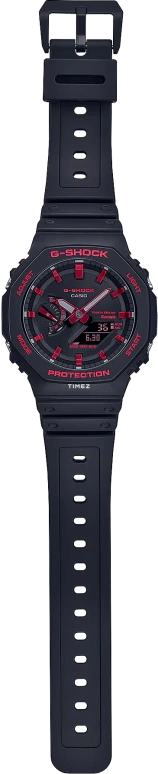 Casio,G-SHOCK 48.50x45.40mm,48.50x45.40mm,Resin,Carbon,Black,Quartz,Countdown,Chronograph,Month,Date,Hardlex,Round,GAB2100BNR1A