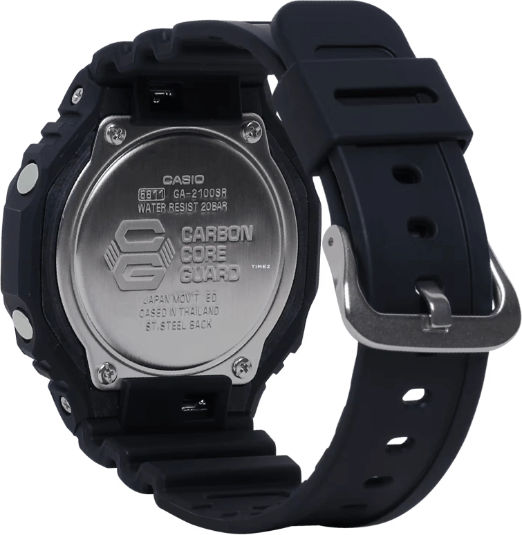 Casio,G-SHOCK 48.50x45.40mm,48.50x45.40mm,Resin,Carbon,Gradient,Blue,Quartz,Countdown,Chronograph,Month,Date,Hardlex,Octagon,GA2100SR,GA2100SR-1A