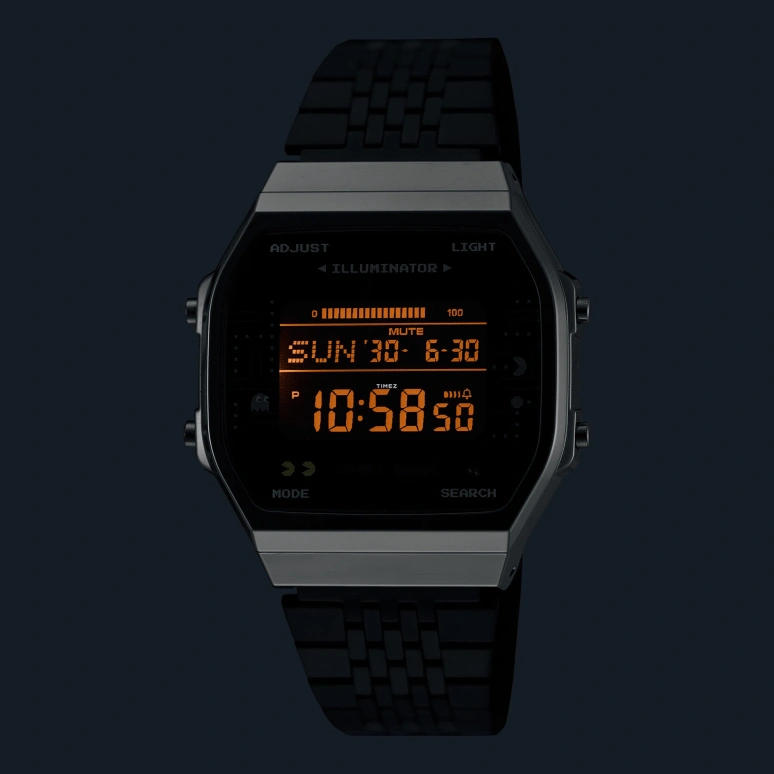 Casio,VINTAGE 41.60x37.90mm,41.60x37.90mm,Resin,Black,Quartz,Countdown,Chronograph,Annual Calendar,Month,Plexi,Square,ABL100WEPC,ABL100WEPC-1B