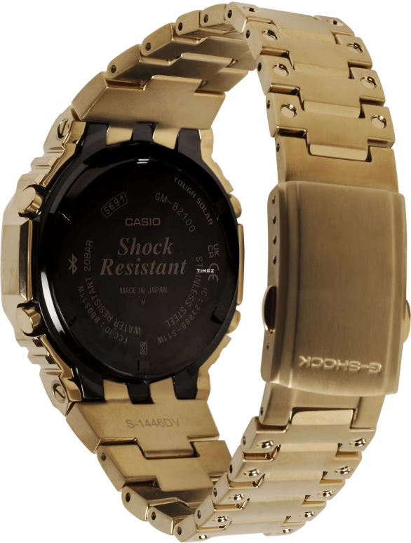 Casio,G-SHOCK 44.40mm,44.40mm,Stainless Steel,Black,Quartz,Countdown,Chronograph,Month,Date,Hardlex,Octagon,GMB2100GD,GMB2100GD-9A