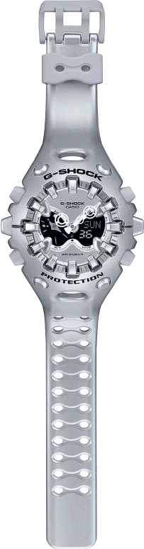 Casio,G-SHOCK 49.10x58.20mm,49.10x58.20mm,Resin,Silver,Black,Quartz,Countdown,Chronograph,Month,Date,Hardlex,Round,GAV01A,GAV01A-8A
