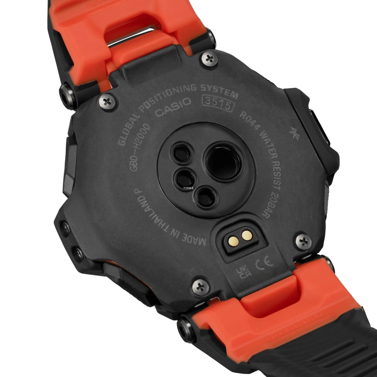 Casio,G-SHOCK 52.60mm,52.60mm,Bio-sourced,Resin,Black,Processor,Countdown,Chronograph,Month,Date,Hardlex,Round,GBDH2000,GBDH2000-1A