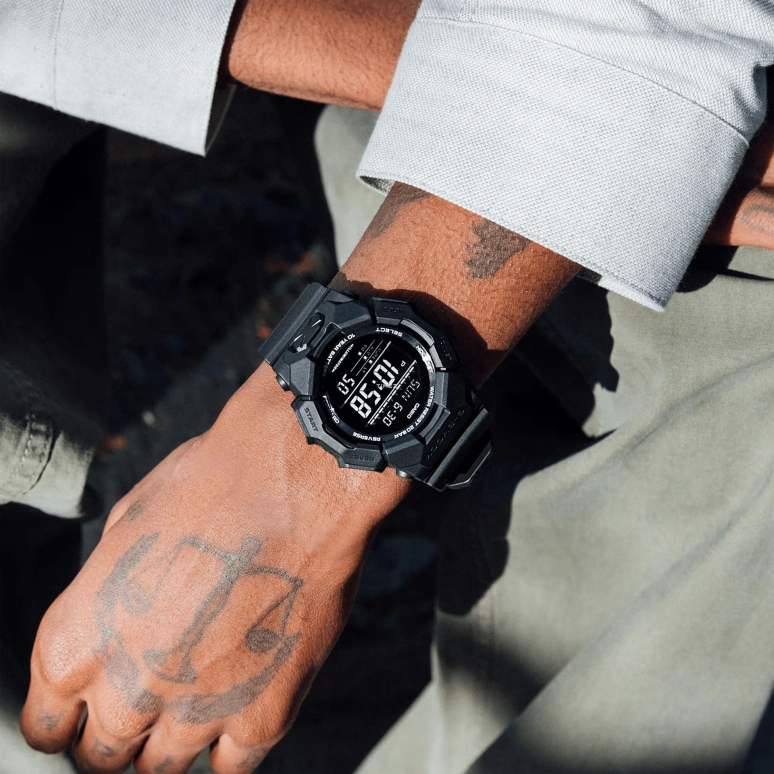 Casio,G-SHOCK 51.90mm,51.90mm,Bio-sourced,Carbon,Resin,Black,Quartz,Countdown,Chronograph,Month,Date,Hardlex,Round,GD010,GD010-1A1
