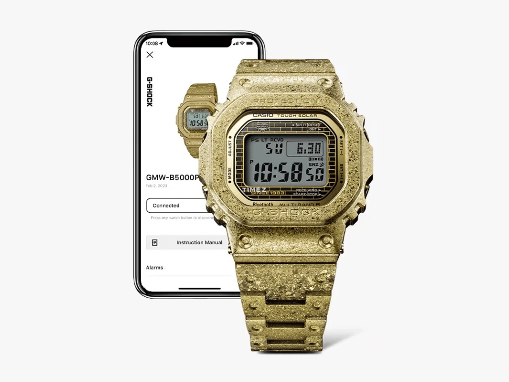 Casio,G-SHOCK 49.30x43.20mm,49.30x43.20mm,Stainless Steel,Grey,Quartz,Countdown,Chronograph,Perpetual Calendar,Month,Hardlex,Square,GMW,GMW-B5000PG-9