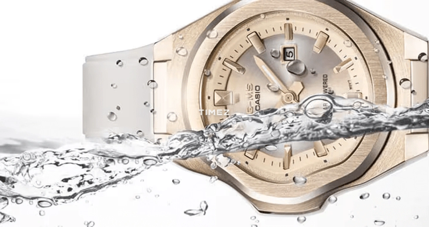 Casio,G-MS 42.40x37.10mm,42.40x37.10mm,Resin,White,Quartz,Chronograph,Day,Solar Charging,MSGS500G,MSGS500G-7A2