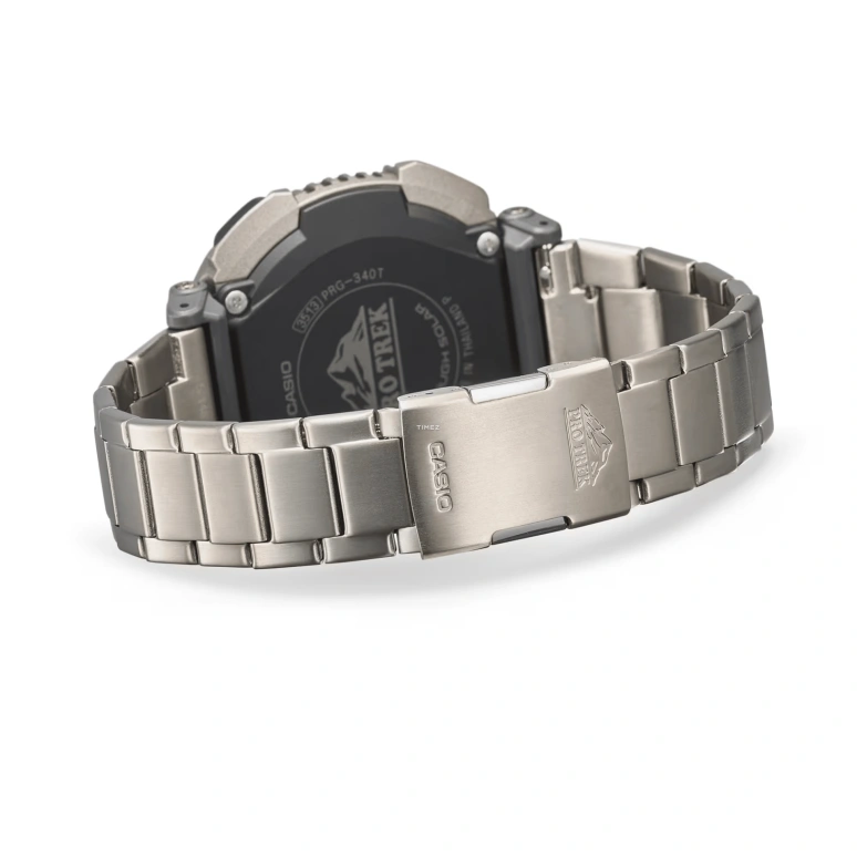 Casio,PROTREK 54.70x51.70mm,54.70x51.70mm,Bio-sourced,Black,Grey,Quartz,Countdown,Chronograph,Month,Date,Mineral,Glass,Round,PRG340T,PRG340T-7