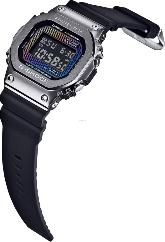 Casio,G-SHOCK 49.60x43.20mm,49.60x43.20mm,Resin,Multi-Color,Quartz,Countdown,Chronograph,Month,Date,Hardlex,Square,GM5600BRW,GM5600BRW-1
