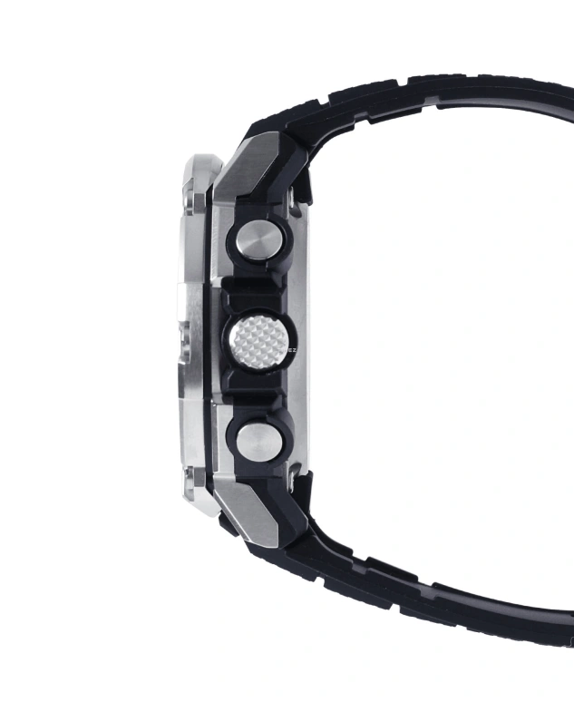 Casio,G-SHOCK 51x50.30mm,51x50.30mm,Resin,Stainless Steel,Black,Quartz,Countdown,Chronograph,Month,Date,Hardlex,Round,GSTB300S,GSTB300S-1A