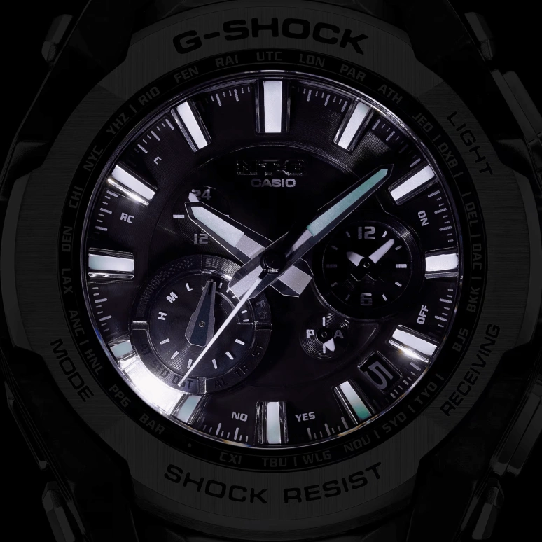 Casio,MTG 56.60x45.30mm,56.60x45.30mm,Stainless Steel,Carbon,Black,Quartz,Countdown,Chronograph,Date,Day,Sapphire,Crystal Glass,Round,MTGB40001A