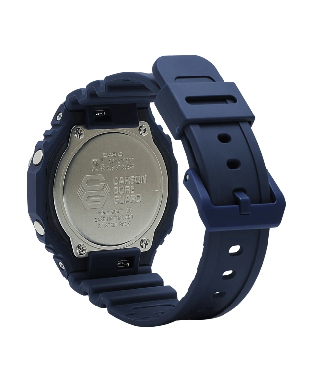 Casio,G-SHOCK 48.50x45.40mm,48.50x45.40mm,Carbon,Resin,Dark Blue,Quartz,Countdown,Chronograph,Month,Date,Hardlex,Octagon,GA2110ET,GA2110ET-2A