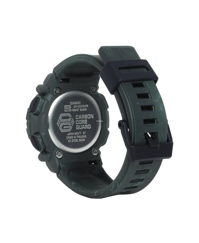 Casio,G-SHOCK 47.10mm,47.10mm,Resin,Black,Quartz,Countdown,Chronograph,Month,Date,Hardlex,Round,GA2200MFR,GA2200MFR-3A