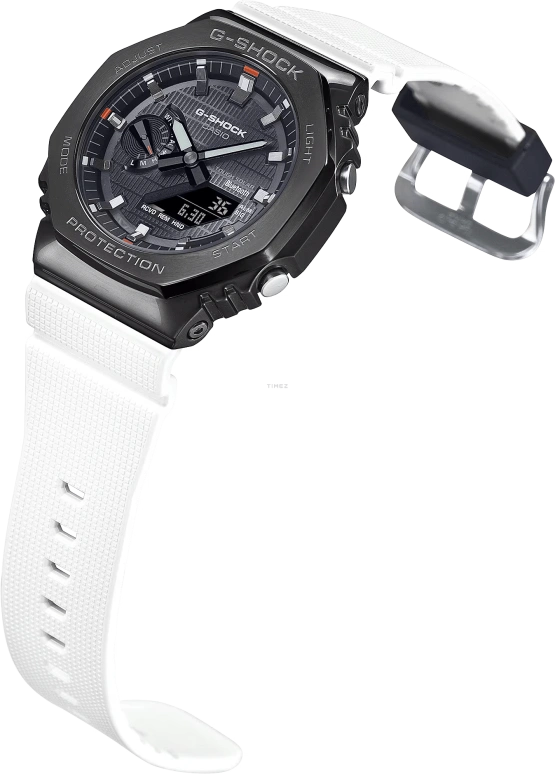 Casio,G-STEEL 49.30x44.40mm,49.30x44.40mm,Bio-sourced,Stainless Steel,Black,Quartz,Countdown,Chronograph,Month,Date,Hardlex,Octagon,GBM2100B,GBM2100B-7A