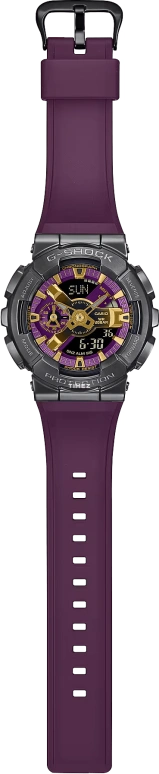 Casio,G-STEEL 48.80mm,48.80mm,Resin,Purple,Black,Quartz,Countdown,Chronograph,Month,Date,Hardlex,Round,GM110CL,GM110CL-6A