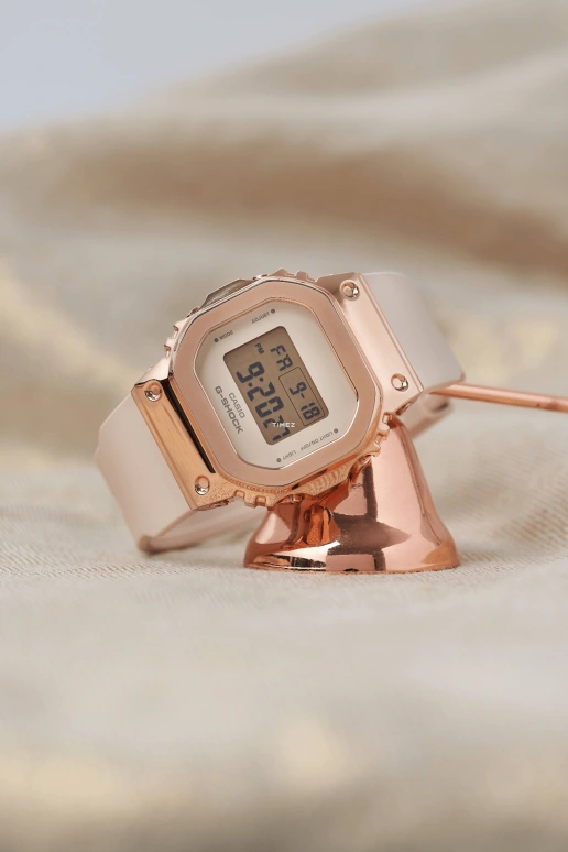 Casio,G-SHOCK 43.80x38.40mm,43.80x38.40mm,Resin,Stainless Steel,Cream,Quartz,Countdown,Chronograph,Perpetual Calendar,Month,Glass,Square,GM,GM-S5600PG-4