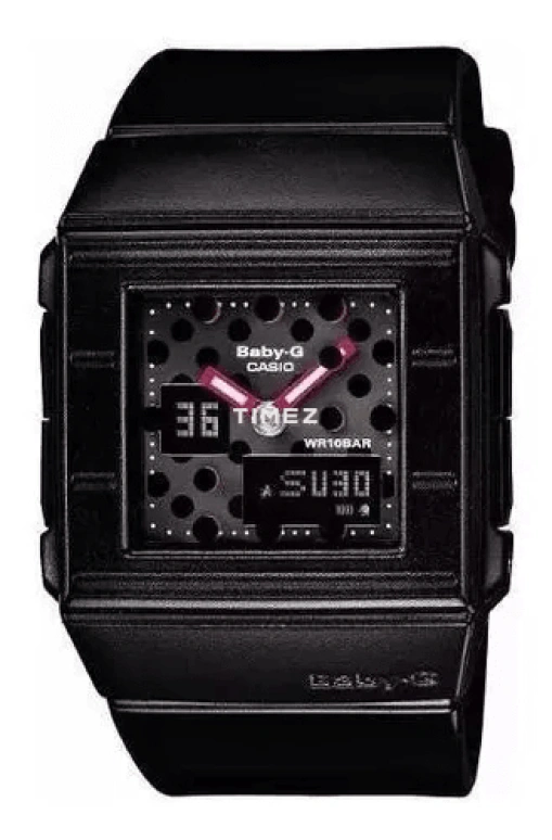 Casio,BABY-G 43.20mm,43.20mm,Stainless Steel,Black,Quartz,BGA,BGA-200DT-1E