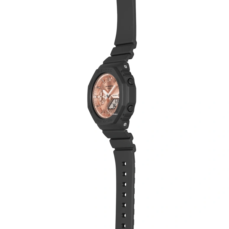 Casio,G-SHOCK 42.90mm,42.90mm,Carbon,Resin,Rose Gold,Quartz,Countdown,Chronograph,Month,Date,Hardlex,Octagon,GMAS2100MD1A