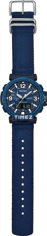 Casio,PROTREK 51.60x51.50mm,51.60x51.50mm,Resin,Stainless Steel,Blue,Quartz,Countdown,Chronograph,Date,Day,Hardlex,Round,PRG600YB,PRG600YB-2