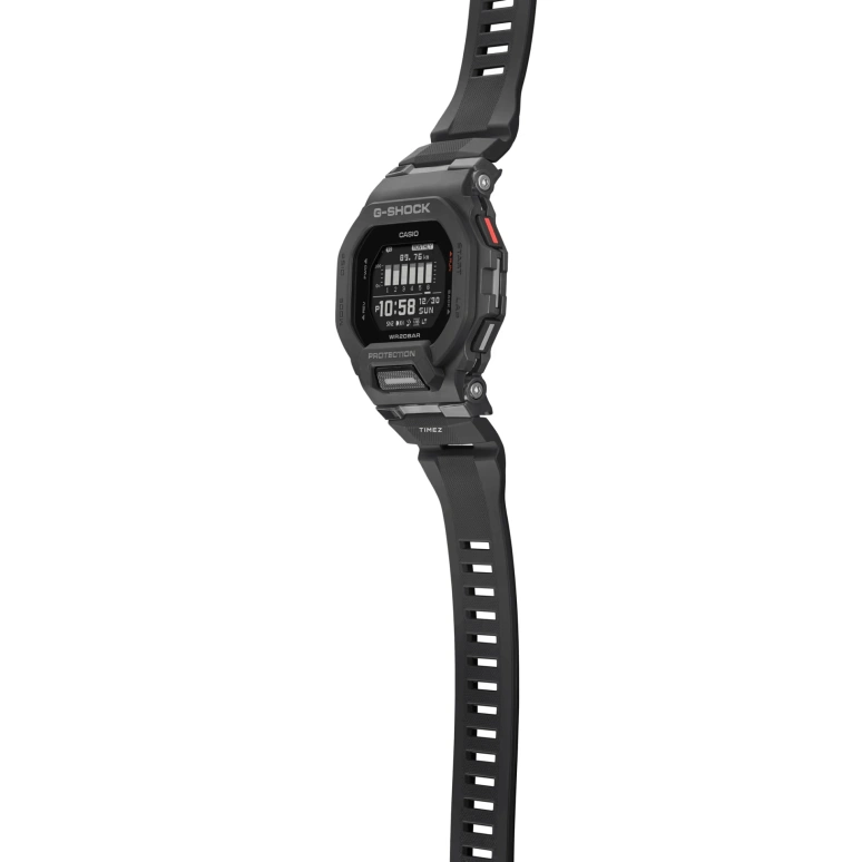 Casio,G-SHOCK 48.40x45.90mm,48.40x45.90mm,Resin,Black,Quartz,Countdown,Chronograph,Month,Date,Hardlex,Square,GBD200,GBD200-1