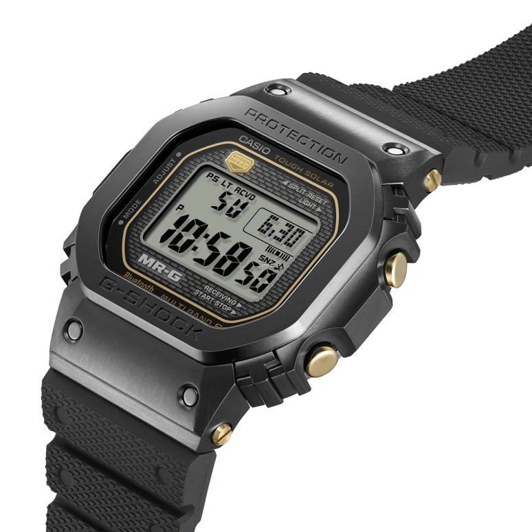 Casio,MR-G 49.40x43.20mm,49.40x43.20mm,Titanium,Cobalt Alloy,Grey,Quartz,Countdown,Chronograph,Month,Date,Plexi,Glass,Square,MRGB5000R,MRGB5000R-1