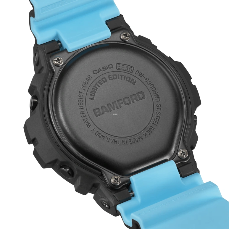Casio,G-Shock 6900 50mm,50mm,Resin,Black,Quartz,Countdown,Chronograph,Month,Date,Hardlex,Round,DW6900BWD,DW6900BWD-1