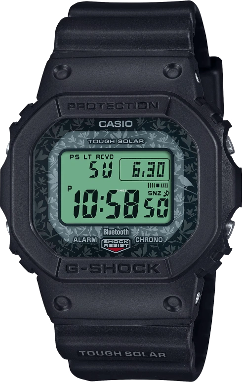 Casio,G-SHOCK 48.90x42.80mm,48.90x42.80mm,Bio-sourced,Resin,Dark Green,Quartz,Countdown,Chronograph,Month,Date,Hardlex,Square,GWB5600CD1A3