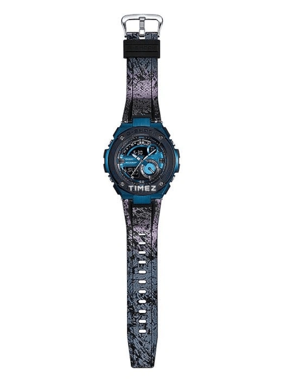 Casio,G-STEEL 52.40mm,52.40mm,Resin,Stainless Steel,Blue,Quartz,Countdown,Chronograph,Month,Date,Hardlex,Round,GST200CP,GST200CP-2A