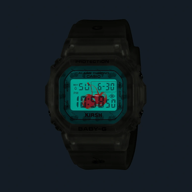 Casio,BABY-G 42.10x37.90mm,42.10x37.90mm,Resin,White,Grey,Quartz,Countdown,Chronograph,Month,Date,Hardlex,Square,BGD565KRS,BGD565KRS-7