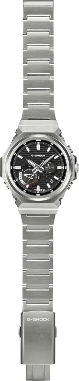Casio,G-STEEL 46.90x44.20mm,46.90x44.20mm,Bio-sourced,Carbon,Stainless Steel,Black,Quartz,Countdown,Chronograph,Date,Day,Sapphire,Crystal Glass,Octagon,GSTB1000D,GSTB1000D-1A