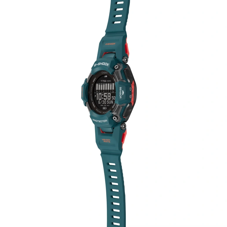 Casio,G-SHOCK 59.60x52.60mm,59.60x52.60mm,Bio-sourced,Resin,Black,Quartz,Countdown,Chronograph,Month,Date,Hardlex,Round,GBDH2000,GBDH2000-2