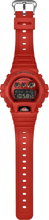 Casio,G-Shock 6900 53.20x50mm,53.20x50mm,Bio-sourced,Resin,Red,Quartz,Countdown,Chronograph,Month,Date,Hardlex,Round,DW6900RRB,DW6900RRB-4