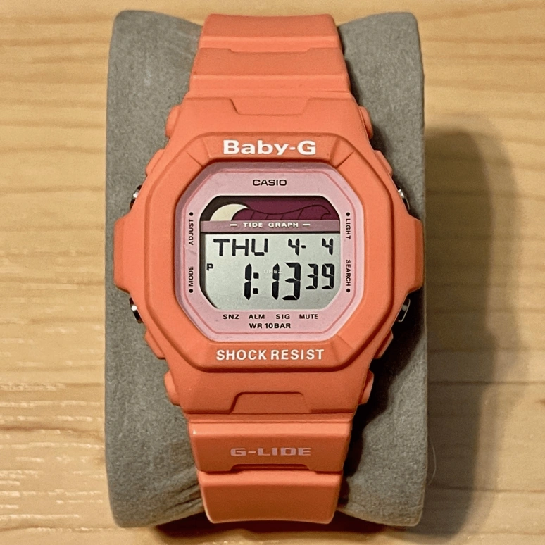 Casio,BABY-G 44mm,44mm,Plastic,Black,Grey,Quartz,Rectangular,BLX,BLX-5600-4D