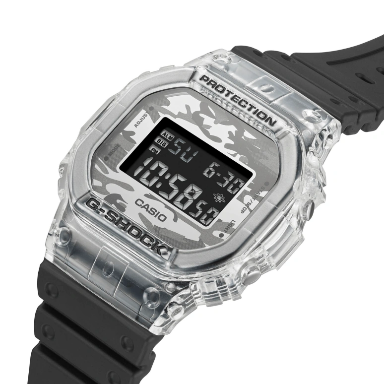 Casio,5600 48.90x42.80mm,48.90x42.80mm,Resin,Multi-Color,Quartz,Countdown,Chronograph,Month,Date,Hardlex,Square,DW5600SKC,DW5600SKC-1
