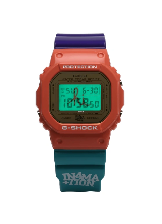 Casio,G-SHOCK 48.90x42.80mm,48.90x42.80mm,Resin,Yellow,Quartz,Countdown,Chronograph,Month,Date,Hardlex,Square,DW5600IN4M23,DW5600IN4M23-4