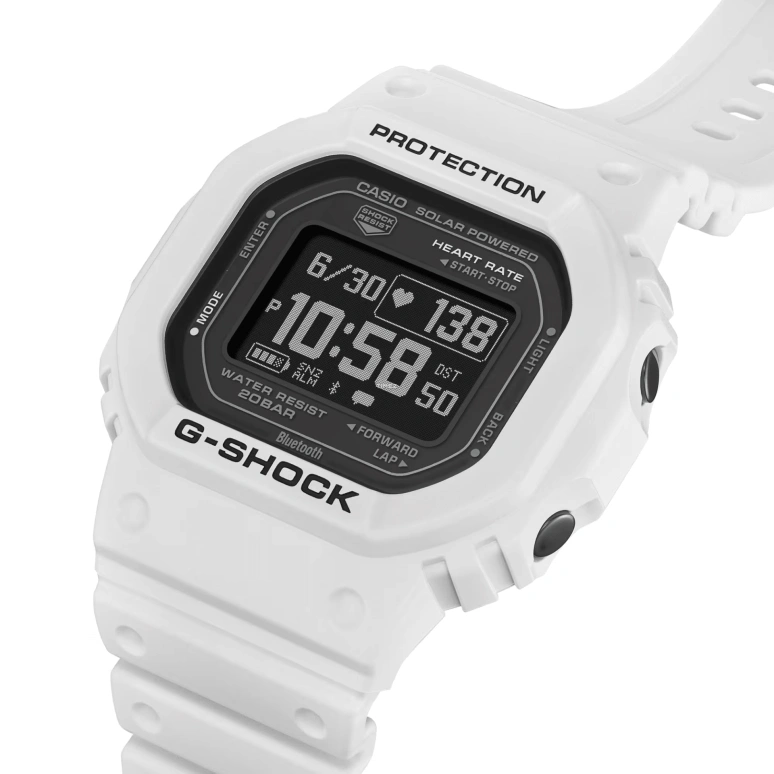 Casio,G-SHOCK 51.10x44.50mm,51.10x44.50mm,Bio-sourced,Black,Quartz,Chronograph,Moonphase,Month,Date,Hardlex,Square,DW,DW-H5600-7