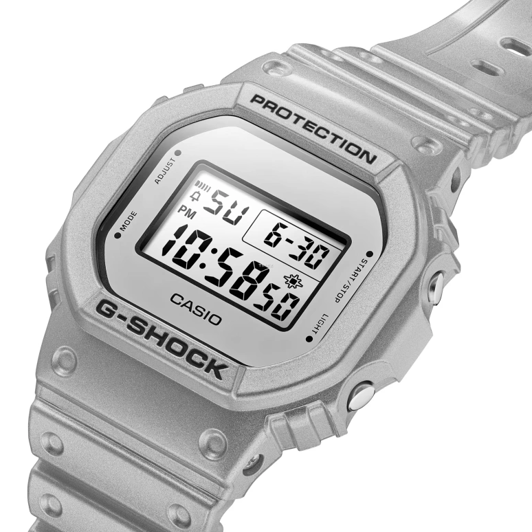 Casio,G-SHOCK 48.90x42.80mm,48.90x42.80mm,Resin,Grey,Quartz,Countdown,Chronograph,Month,Date,Hardlex,Square,DW5600FF,DW5600FF-8