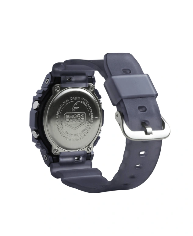 Casio,G-SHOCK 49.60x43.20mm,49.60x43.20mm,Resin,Stainless Steel,Grey,Quartz,Countdown,Chronograph,Month,Date,Hardlex,Square,GM5600MF,GM5600MF-2