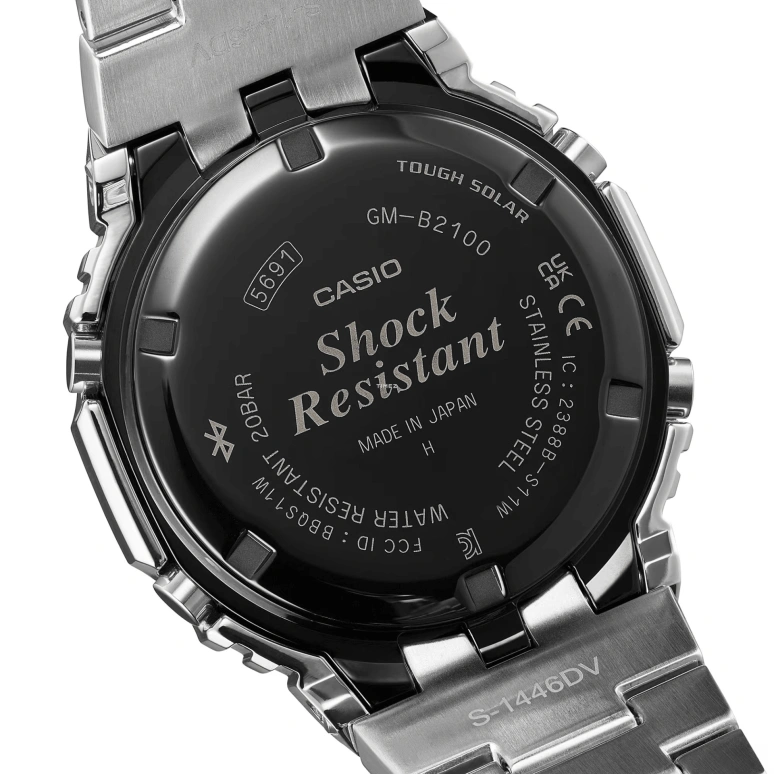 Casio,G-SHOCK 49.80x44.40mm,49.80x44.40mm,Stainless Steel,Black,Quartz,Countdown,Chronograph,Month,Date,Hardlex,Octagon,GMB2100PC,GMB2100PC-1A