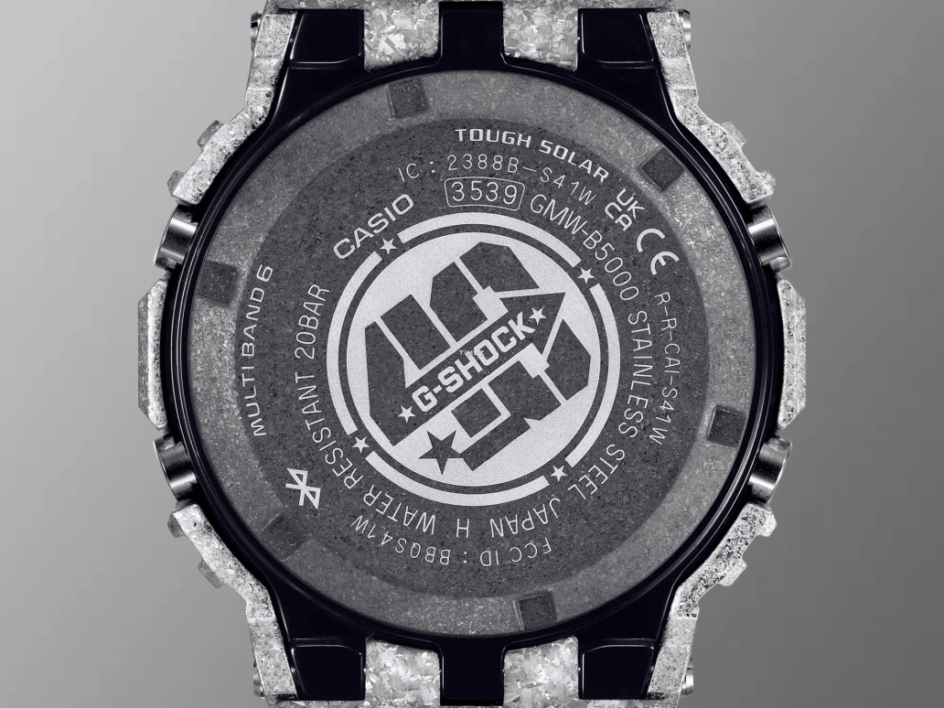Casio,G-SHOCK 49.30x43.20mm,49.30x43.20mm,Stainless Steel,Black,Quartz,Countdown,Chronograph,Perpetual Calendar,Month,Hardlex,Square,GMW,GMW-B5000PS-1