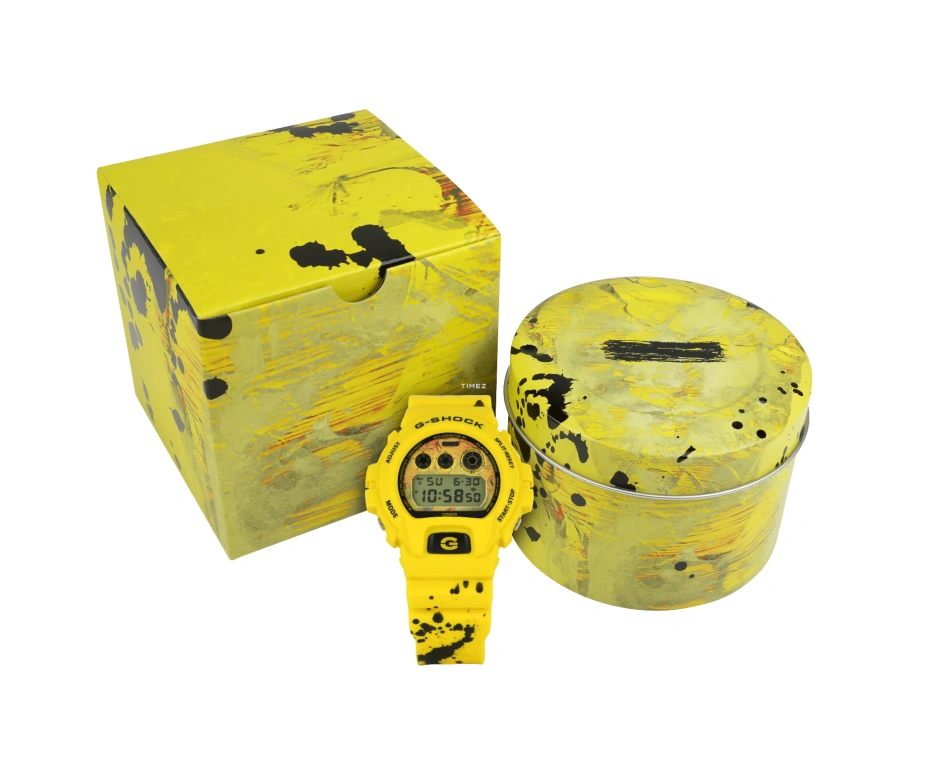 Casio,G-SHOCK 50mm,50mm,Resin,Yellow,Quartz,Countdown,Chronograph,Month,Date,Hardlex,Round,DW6900ESC239