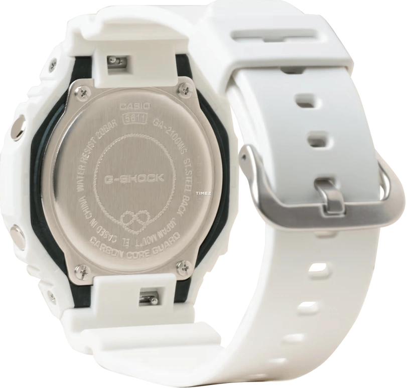 Casio,G-SHOCK 48.50x45.40mm,48.50x45.40mm,Carbon,Resin,Blue,Quartz,Countdown,Chronograph,Month,Date,Hardlex,Octagon,GA2100WS,GA2100WS-7A