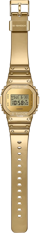 Casio,G-SHOCK 49.60x43.20mm,49.60x43.20mm,Resin,Gold,Quartz,Countdown,Chronograph,Month,Date,Hardlex,Square,GM5600YMG,GM5600YMG-9