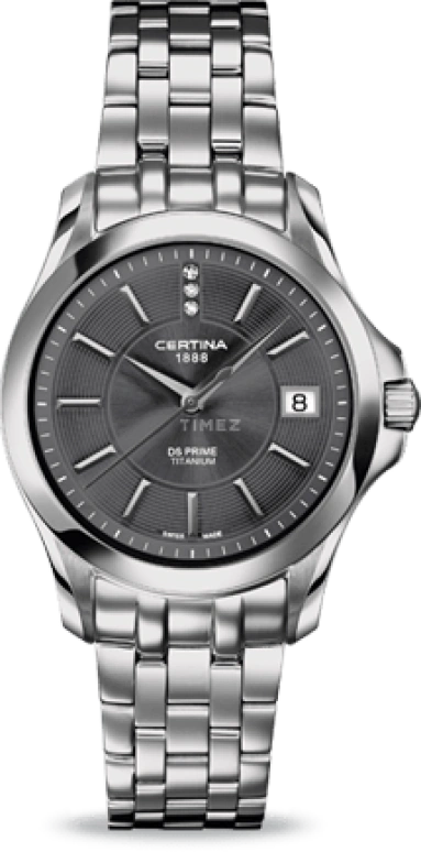 Certina,DS Prime 32mm,32mm,Titanium,Grey,Quartz,Day,26280hours,C004,C004.210.44.086.00