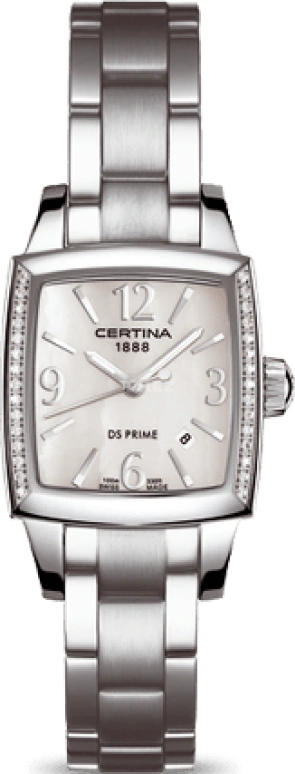 Certina,DS Prime 25mm,25mm,Stainless Steel,White,Quartz,Day,26280hours,C004,C004.310.11.117.01