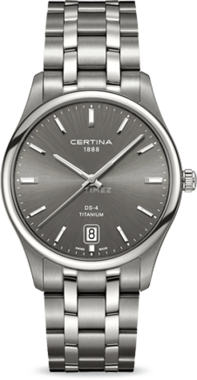 Certina,DS-4 40mm,40mm,Titanium,Grey,Quartz,Day,26280hours,C022,C022.610.44.081.00