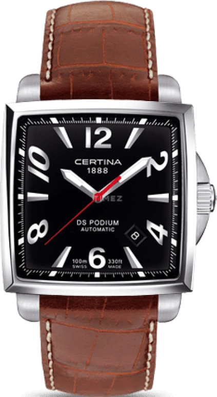 Certina,DS Podium 37.50mm,37.50mm,Stainless Steel,Black,Automatic,Day,42hours,C001,C001.507.16.057.00
