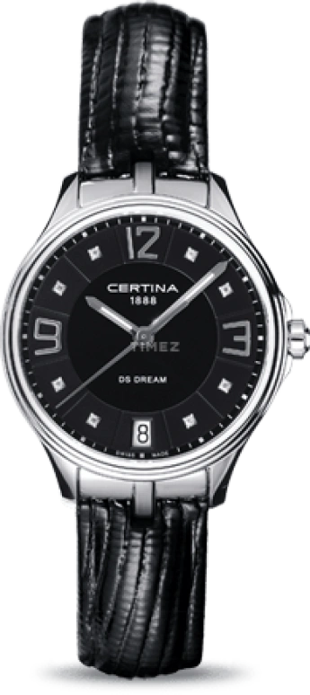 Certina,DS Dream 30.50mm,30.50mm,Stainless Steel,Black,Quartz,Day,26280hours,C021,C021.210.16.056.00